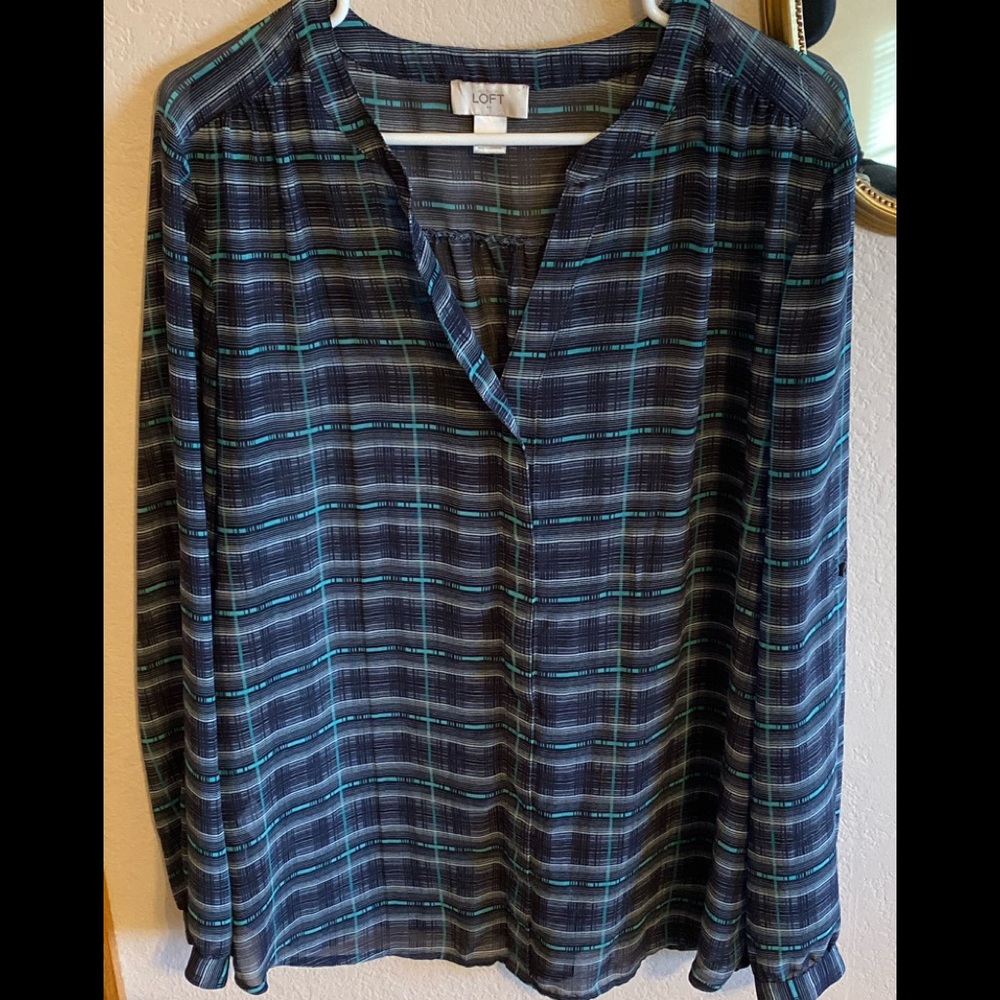 Loft button down blouse